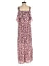 Charming Charlie 100% Polyester Purple Brown Jumpsuit Size S - photo 2