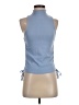 Almost Famous Blue Sleeveless Top Size S - photo 1