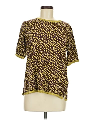 LOGO by Lori Goldstein Short Sleeve Blouse (view 1)