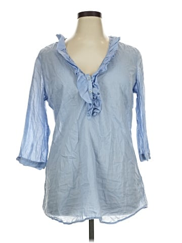 New York & Company 3/4 Sleeve Blouse (view 1)