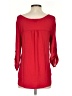 Mine 100% Polyester Red 3/4 Sleeve Blouse Size S - photo 2