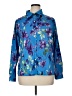Unbranded 100% Polyester Floral Blue Long Sleeve Blouse Size XL - photo 1
