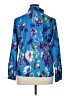 Unbranded 100% Polyester Floral Blue Long Sleeve Blouse Size XL - photo 2