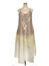 Unbranded 100% Polyester Graphic Tan Casual Dress Size XXL - photo 1