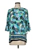 Pappagallo 100% Polyester Teal 3/4 Sleeve Blouse Size M - photo 1