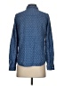 J. McLaughlin Polka Dots Blue Long Sleeve Button-Down Shirt Size 4 - photo 2