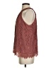 Paper Crane 100% Polyester Burgundy Sleeveless Blouse Size S - photo 5
