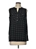 Charter Club 100% Polyester Polka Dots Black Sleeveless Blouse Size L (petite) - photo 1