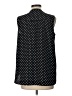 Charter Club 100% Polyester Polka Dots Black Sleeveless Blouse Size L (petite) - photo 2