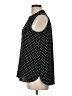 Charter Club 100% Polyester Polka Dots Black Sleeveless Blouse Size L (petite) - photo 5