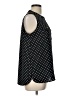 Charter Club 100% Polyester Polka Dots Black Sleeveless Blouse Size L (petite) - photo 4