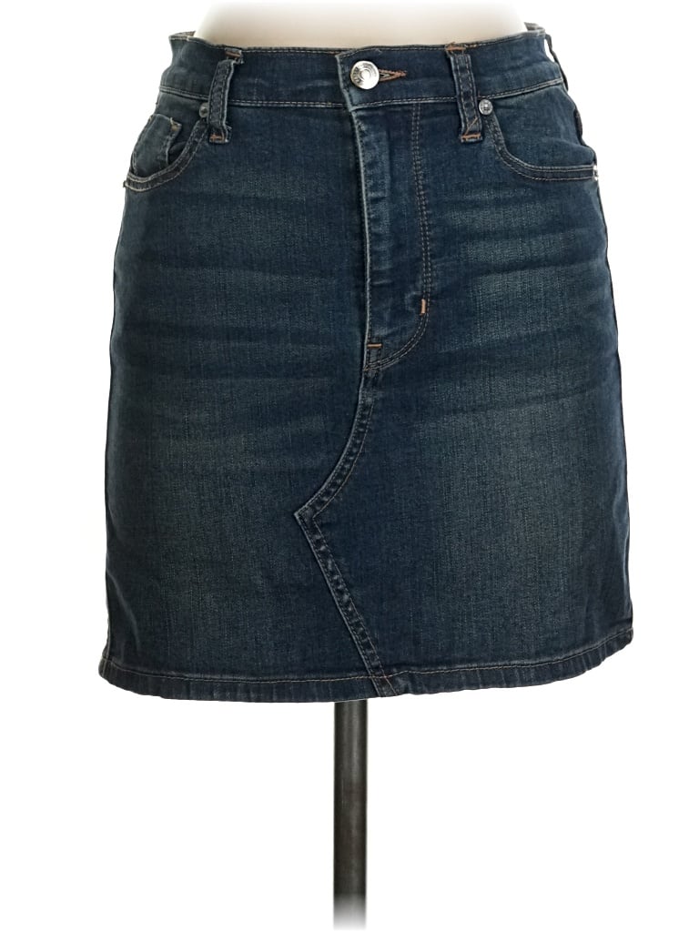 Pre-owned We The Free Denim Skirt In Blue