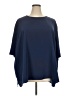 Maggie Barnes 100% Polyester Blue 3/4 Sleeve Top Size 5X - photo 1