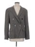 Theory Chevron-herringbone Gray Blazer Size 16 - photo 1