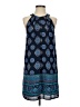 Artisan NY 100% Polyester Paisley Blue Casual Dress Size 4 - photo 1