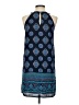 Artisan NY 100% Polyester Paisley Blue Casual Dress Size 4 - photo 2