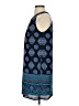 Artisan NY 100% Polyester Paisley Blue Casual Dress Size 4 - photo 5