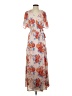 Collective Concepts 100% Polyester Floral Blue Casual Dress Size S - photo 1