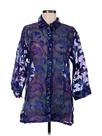 Chico's Design 3/4 Sleeve Silk Top (view 1)