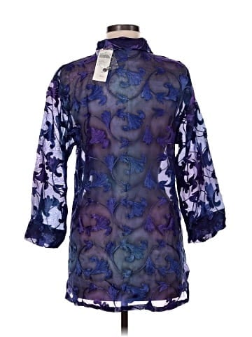 Chico's Design 3/4 Sleeve Silk Top (view 2)