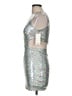 TOBI 100% Polyamide Metallic Silver Cocktail Dress Size M - photo 5
