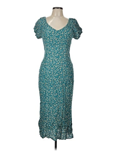 Madewell Cap-Sleeve Midi Dress in Floral (view 1)