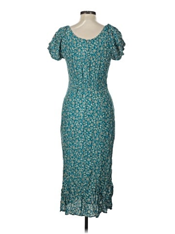 Madewell Cap-Sleeve Midi Dress in Floral (view 2)