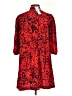 Topshop 100% Polyester Red Casual Dress Size 4 - photo 2