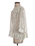 Gretchen Scott Designs Metallic Silver 3/4 Sleeve Blouse Size S - photo 5