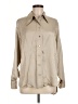 Massimo Dutti Solid Tan Long Sleeve Button-Down Shirt Size 6 - photo 1