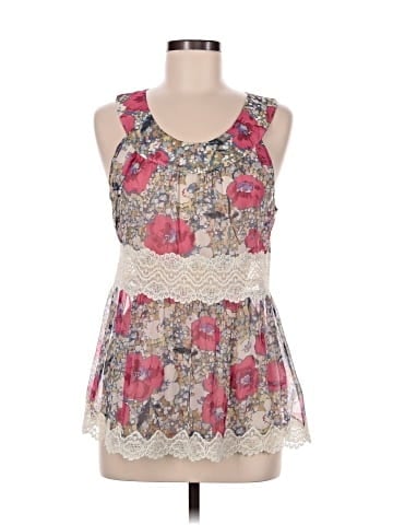 Anna Sui for Anthropologie Sleeveless Silk Top (view 1)
