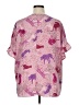 Entro 100% Polyester Pink Short Sleeve Blouse Size XL - photo 2