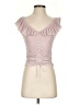 Express 100% Polyester Pink Short Sleeve Top Size XS - photo 1