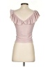 Express 100% Polyester Pink Short Sleeve Top Size XS - photo 2