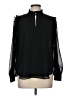 Ann Taylor 100% Polyester Black Long Sleeve Blouse Size M - photo 1