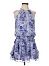 Ramy Brook 100% Polyester Animal Print Blue Cocktail Dress Size S - photo 1