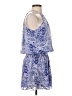 Ramy Brook 100% Polyester Animal Print Blue Cocktail Dress Size S - photo 4