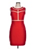Aqua Color Block Red Cocktail Dress Size 12 - photo 1