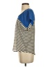 Joie 100% Silk Stripes Multi Color Blue Short Sleeve Top Size XS - photo 5