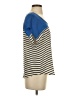 Joie 100% Silk Stripes Multi Color Blue Short Sleeve Top Size XS - photo 4