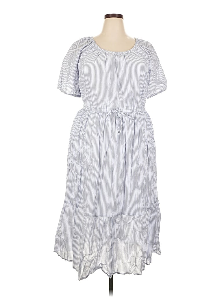 Pre-owned Lane Bryant Casual Dress In Blue