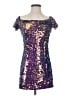 Forever 21 100% Polyester Stars Purple Cocktail Dress Size S - photo 1