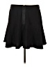 Bisou Bisou Solid Black Casual Skirt Size 14 - photo 2