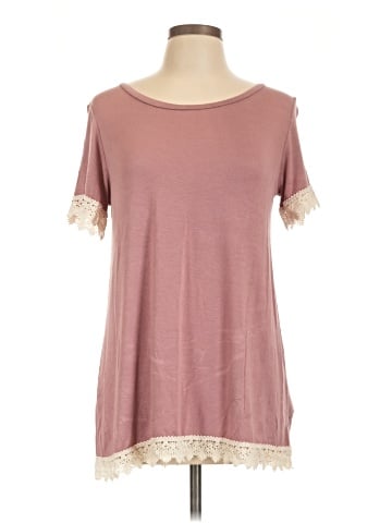 Pink Blush Short Sleeve T-Shirt (view 1)