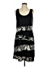 MSK Graphic Black Casual Dress Size 10 - photo 1