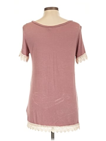 Pink Blush Short Sleeve T-Shirt (view 2)
