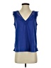 French Connection 100% Polyester Blue Sleeveless Blouse Size S - photo 1