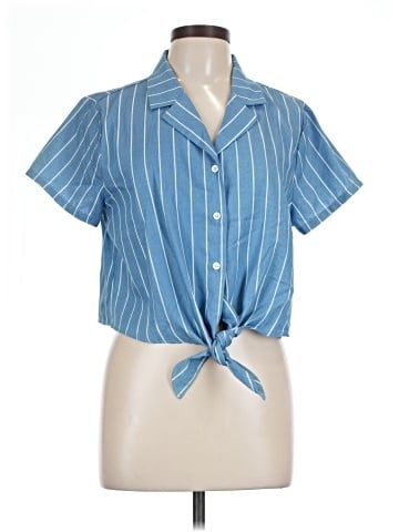 Allegra K Short Sleeve Blouse (view 1)