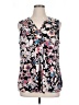 Dana Buchman Floral Black Sleeveless Blouse Size XXL - photo 1