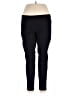 Hue Solid Black Active Pants Size XL - photo 1